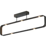 Plafoniera LED Moka corpo marrone 7X5W 2450lm 4000K - Luce Ambiente Design