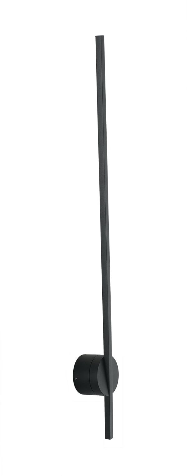 LED-SHANGHAI-AP-NERO Applique LED Shanghai corpo nero 10W 500lm 4000K - Luce Ambiente Design - immagine 1