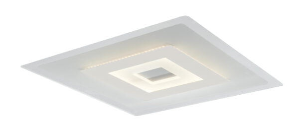 LED-TRESOR-PL50 Plafoniera LED Tresor corpo bianco 38W 3040lm 4000K - Luce Ambiente Design - immagine 1