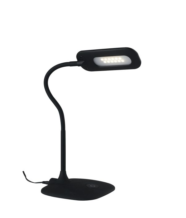 Lampada da lettura LED Darwin corpo nero 4,8W 450lm 4000K - Luce Ambiente Design - immagine 1