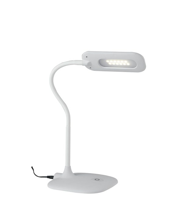 LEDT-DARWIN-WHITE Lampada da lettura LED Darwin corpo bianco 4,8W 450lm 4000K - Luce Ambiente Design - immagine 1