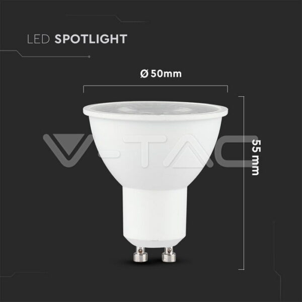 Lampadina LED GU10 8W 720lm 38° V-tac Samsung - immagine 3