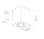 Portafaretto superficiale Aro One/Zio 1xGU10 - Beneito Faure - immagine 2
