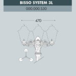 Tasta di palo Bisso system 3l per palo 60mm  - Fumagalli
