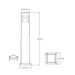 Paletto Elisa 800 in resina 10W 1290lm 2700K-4000K-6500K 1xGX53 con diffusore in polimetilmetacrilato  - Fumagalli - immagine 2