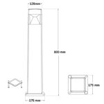 Paletto Elisa 800 da terra in resina 3W 410lm 3000K-4000K-6500K 1xGX53 con diffusore in polimetilmetacrilato - Fumagalli - immagine 2