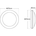 Plafoniera rotonda Berta da parete o soffito in resina 1xE27 con diffusore in polimetilmetacrilato opaco - Fumagalli - immagine 3