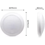 Plafoniera rotonda Berta da parete o soffito in resina 1xE27 con diffusore in polimetilmetacrilato opaco - Fumagalli - immagine 2