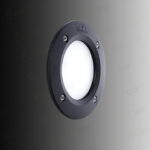 Faretto da incasso rotondo Leti 100 round da parete in resina 3W 410lm 3000-6500K 1xGX53 inclusa con diffusore in polimetilmetacrilato - Fumagalli