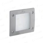 Faretto da incasso quadrato Leti 100 square da parete in resina 3W 410lm 3000-6500K 1xGX53 inclusa con diffusore in polimetilmetacrilato - Fumagalli