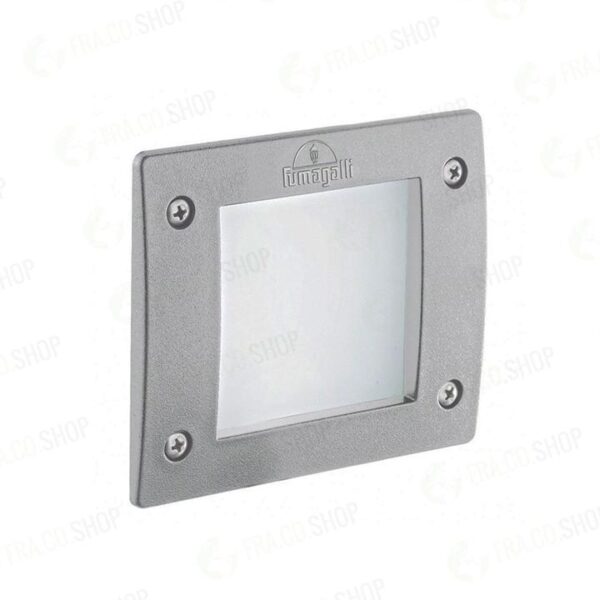 Faretto da incasso quadrato Leti 100 square da parete in resina 3W 410lm 3000-6500K 1xGX53 inclusa con diffusore in polimetilmetacrilato - Fumagalli - immagine 1