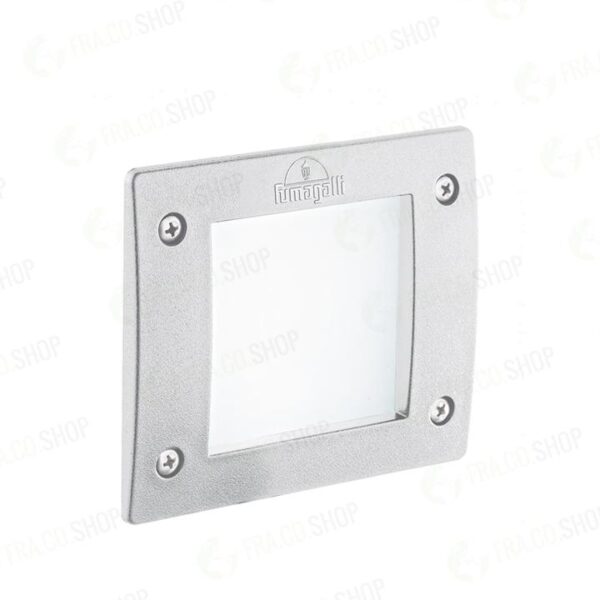 Faretto da incasso quadrato Leti 100 square da parete in resina 3W 410lm 3000-6500K 1xGX53 inclusa con diffusore in polimetilmetacrilato - Fumagall - immagine 1