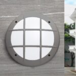 Plafoniera rotonda Gelmi gr a parete in resina 1XE27 con diffusore in polimetilmetacrilato - Fumagalli