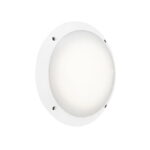 Plafoniera rotonda Gelmi a parete in resina 1XE27 con diffusore in polimetilmetacrilato - Fumagalli