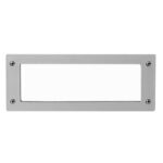 Segnapassi rettangolare Leti 300 da parete in resina con diffussore in polimetilmetacrilato opaco 1xE27 - Fumagalli