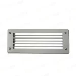 Segnapassi rettangolare Leti 300 gl da parete in resina con diffussore in polimetilmetacrilato opaco 1xE27 - Fumagalli