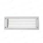 Segnapassi rettangolare Leti 300 gl da parete in resina con diffussore in polimetilmetacrilato opaco 1xE27 - Fumagalli