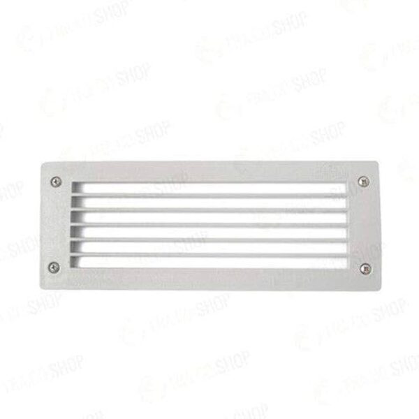 FG8031874024344 Segnapassi rettangolare Leti 300 gl da parete in resina con diffussore in polimetilmetacrilato opaco 1xE27 - Fumagalli - immagine 1
