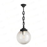 Sospensione sfera Sichem/g250 a sospensione in resina con diffusore in polimetilmetacrilato trasparente 1xE27 - Fumagalli
