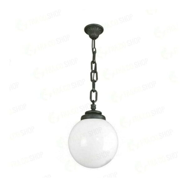 FG8031874086267 Sospensione sfera Sichem/g250 a sospensione in resina con diffusore in polimetilmetacrilato opaco 1xE27 - Fumagalli - immagine 1