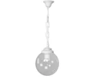 Sospensione Sichem/g250 in resina con attacco 1xE27 con diffusore in polimetilmetacrilato trasparente - Fumagalli