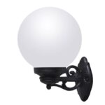 Applique sfera Bisso/g250 da parete in resina con diffusore in polimetilmetacrilato opaco 1xE27 - Fumagalli