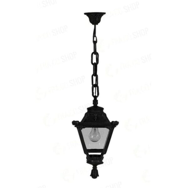 Sospensione Sichem/golia da sofitto in resina con diffusore in polimetilmetacrilato trasparente 1xE27 - Fumagalli - immagine 1