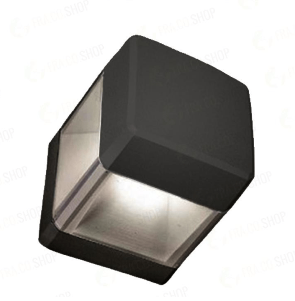 FG8031874182556 Applique quadrato Elisa Wall da parete in resina 1xGX53 inclusa - Fumagalli - immagine 1