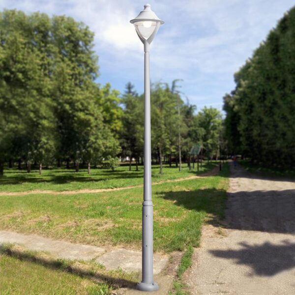 Palo Ektor beppe 400 a terra in resina 2,5mt 50W 5300lm 4000K con diffusore in plastica - Fumagalli - immagine 1