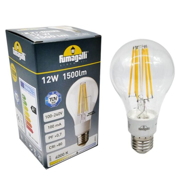 Lampadina LED con attacco E27 12W 1500lm 4000k - Fumagalli - immagine 1