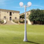 Palo Ricu bisso/g300 2l a terra in resina 6W 800lm 2700K 2xE27 con diffusore in polimetilmetacrilato  - Fumagalli