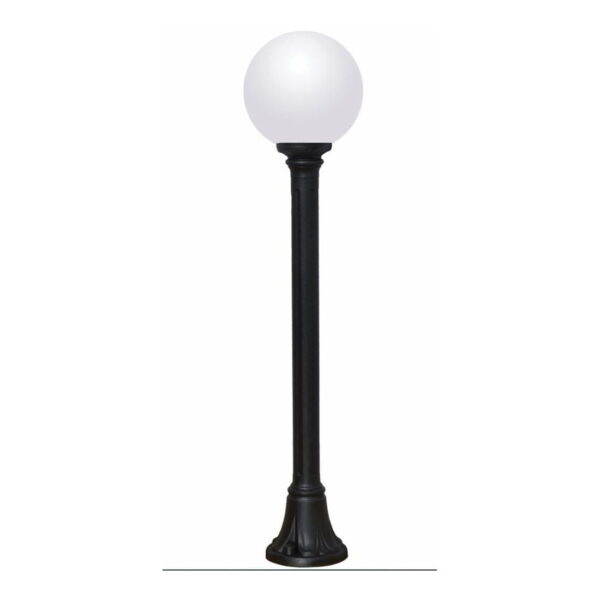 Paletto sfera Mizar/g250 da terra in resina con diffusore in polimetilmetacrilato trasparente 1xE27 - Fumagalli - immagine 1