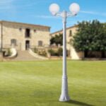 Palo Gigi bisso/g250 2l a terra in resina 8,5W 920lm 2700K-4000K-6500K 2xE27 con diffussore in polimetilmetacrilato - Fumagalli