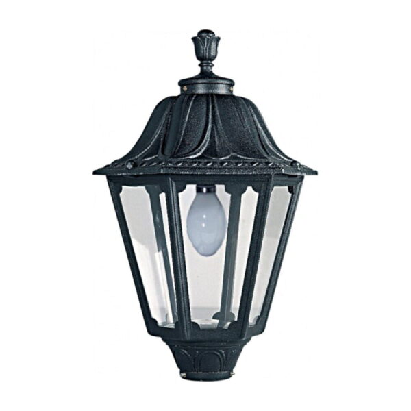 FG8031874196799 Testa per palo Noemi con attacco 60mm in resina 50W 6550lm 4000K 1xE27 con diffusore in polimetilmetacrilato - Fumagalli - immagine 1