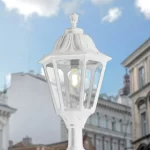 Testa per palo Noemi con attacco 60mm in resina 50W 6550lm 4000K 1xE27 con diffusore in polimetilmetacrilato  - Fumagalli