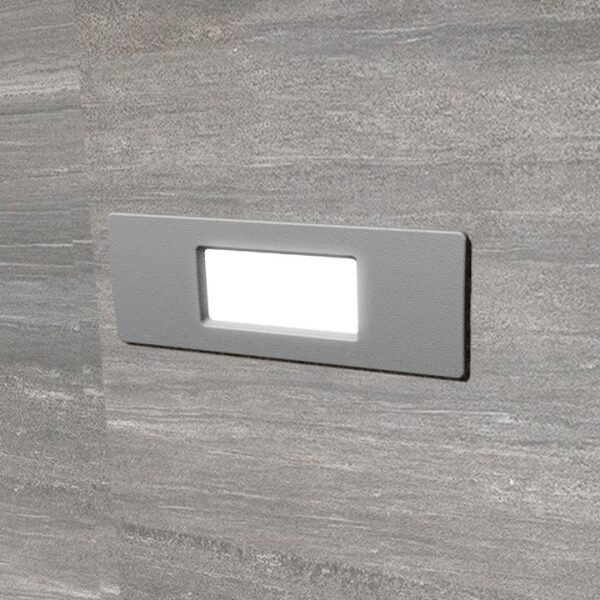 Faretto da incasso Nina 150 da parete in resina 3,2W 365lm 2700K-4000K-6500K 1xR7s inclusa con diffusore in polimetilmetacrilato - Fumagalli - immagine 1