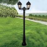 Palo Gigi bisso/saba 2l da terra in resina 8,5W 920lm 2700K-4000K-6500K 2xE27 con diffusore in polimetilmetacrilato trasparente - Fumagalli