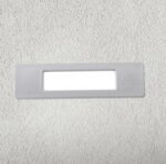 Segnapassi da incasso rettangolare Nina 190 a parete in resina 7,5W 790lm 2700K-4000K-6500K 1xR7s con diffusore in polimetilmetacrilato - Fumagalli