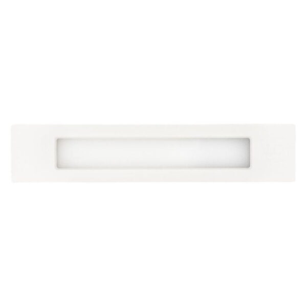 Segnapassi da incasso rettangolare Nina 270 a parete in resina 10,5W 1160lm 2700K-4000K-6500K 1xR7s con diffusore in polimetilmetacrilato - Fumagalli - immagine 1