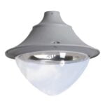 Testa per palo Vivi 400 con attacco 1xE27 con diffusore in polimetilmetacrilato - Fumagalli