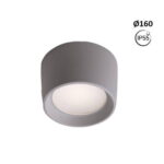 Faretto superficiale da soffitto Livia 160 in resina 7W 920lm 2700K-4000K-6500K 1xGX53 con diffusore in plastica - Fumagalli