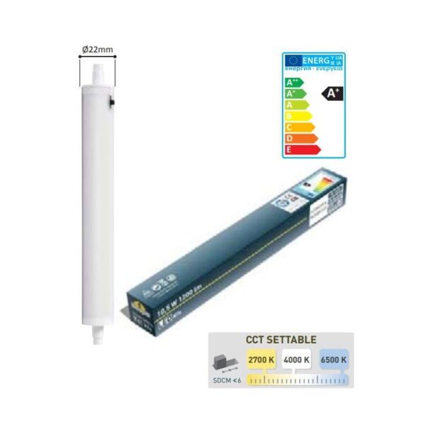 FG8031874221699 Lampadina LED con attacco R7s 10,5W 1160lm 2700K-4000K-6500K - Fumagalli - immagine 1