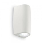 Applique Marta 90 1l a parete in resina 3,5W 366lm 2700K-4000K-6500K 1xGU10 con diffusore in plastica - Fumagalli