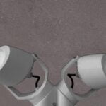 Applique Minitommy 2l da parete in resina 7W 2x350lm 2700K-4000K con diffusore in plastica - Fumagalli