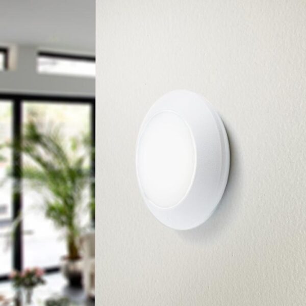 FG8031874230301 Plafoniera rotonda Bertina soffitto e a parete in resina 3W 410lm 3000K-4000K-6500K 1xGX53 con diffusore in polimetilmetacrilato - Fumagalli - immagine 1