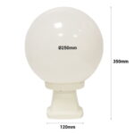 Lampada da terra a sfera Disma/G250 base inclusa con attacco 1xE27 - Fumagalli