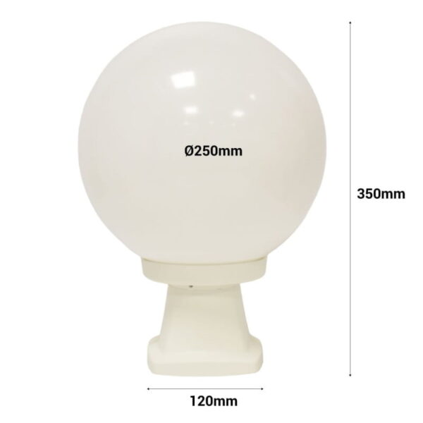 Lampada da terra a sfera Disma/G250 base inclusa con attacco 1xE27 - Fumagalli - immagine 1