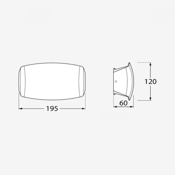 Applique Abram 190 a parete in resina 7,5W 790lm 2700K-4000K-6500K 1xR7s con diffusore in polimetilmetacrilato trasparente - Fumagalli - immagine 2