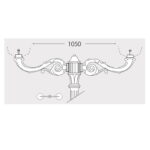 Braccio Adam system 2l per palo 60mm  - Fumagalli - immagine 2