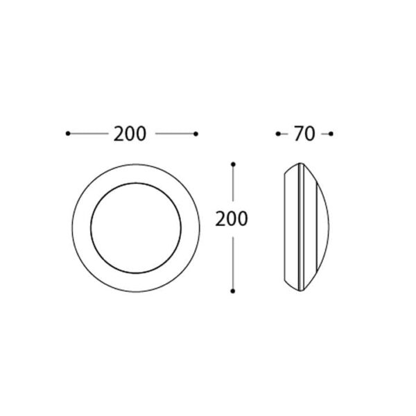 Plafoniera rotonda Bertina soffitto e a parete in resina 3W 410lm 3000K-4000K-6500K 1xGX53 con diffusore in polimetilmetacrilato  - Fumagalli - immagine 2